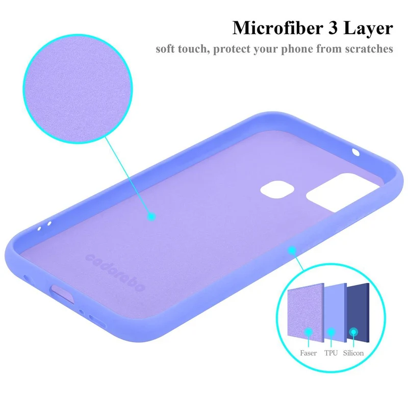 Cadorabo Hülle kompatibel mit Samsung Galaxy A21s Schutzhülle aus flexiblem TPU Silikon