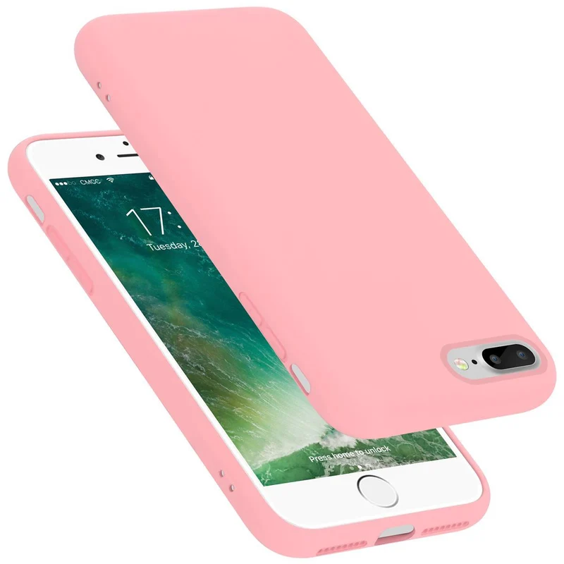 Cadorabo Hülle kompatibel mit Apple iPhone 7 PLUS / 7S PLUS / 8 PLUS Schutzhülle aus flexiblem TPU Silikon