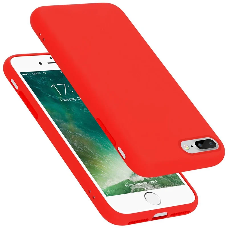 Cadorabo Hülle kompatibel mit Apple iPhone 7 PLUS / 7S PLUS / 8 PLUS Schutzhülle aus flexiblem TPU Silikon