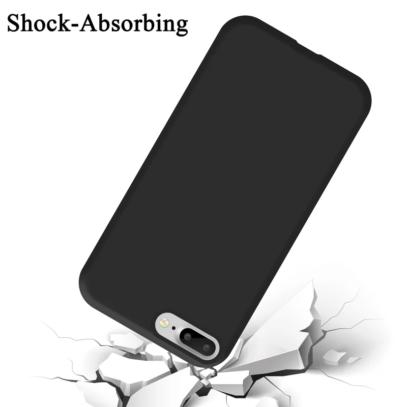 Cadorabo Hülle kompatibel mit Apple iPhone 7 PLUS / 7S PLUS / 8 PLUS Schutzhülle aus flexiblem TPU Silikon