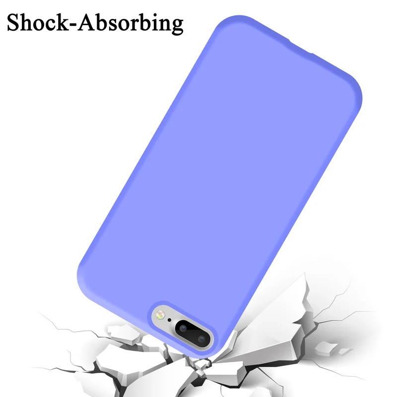 Cadorabo Hülle kompatibel mit Apple iPhone 7 PLUS / 7S PLUS / 8 PLUS Schutzhülle aus flexiblem TPU Silikon