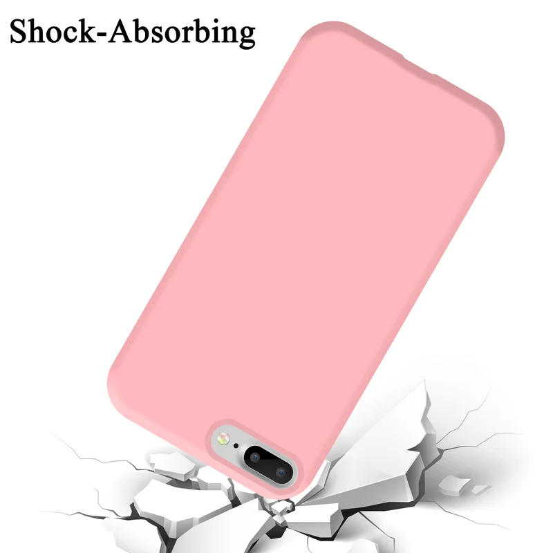 Cadorabo Hülle kompatibel mit Apple iPhone 7 PLUS / 7S PLUS / 8 PLUS Schutzhülle aus flexiblem TPU Silikon