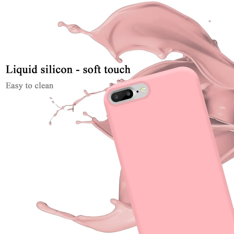Cadorabo Hülle kompatibel mit Apple iPhone 7 PLUS / 7S PLUS / 8 PLUS Schutzhülle aus flexiblem TPU Silikon