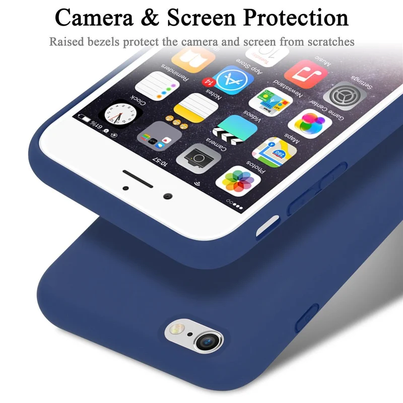 Cadorabo Hülle kompatibel mit Apple iPhone 6 PLUS / 6S PLUS Schutzhülle aus flexiblem TPU Silikon
