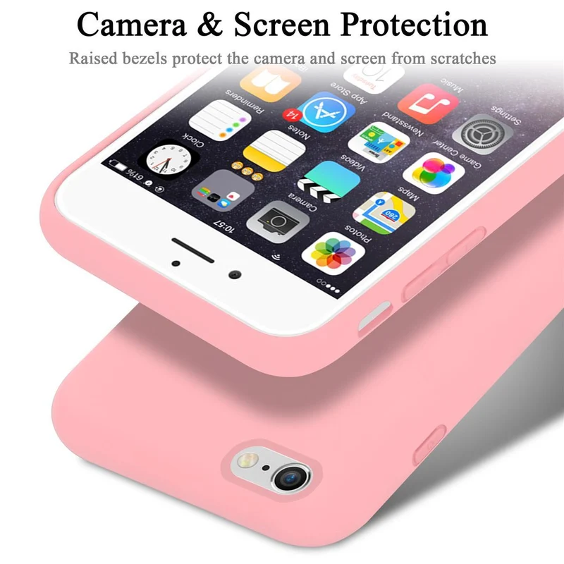 Cadorabo Hülle kompatibel mit Apple iPhone 6 PLUS / 6S PLUS Schutzhülle aus flexiblem TPU Silikon