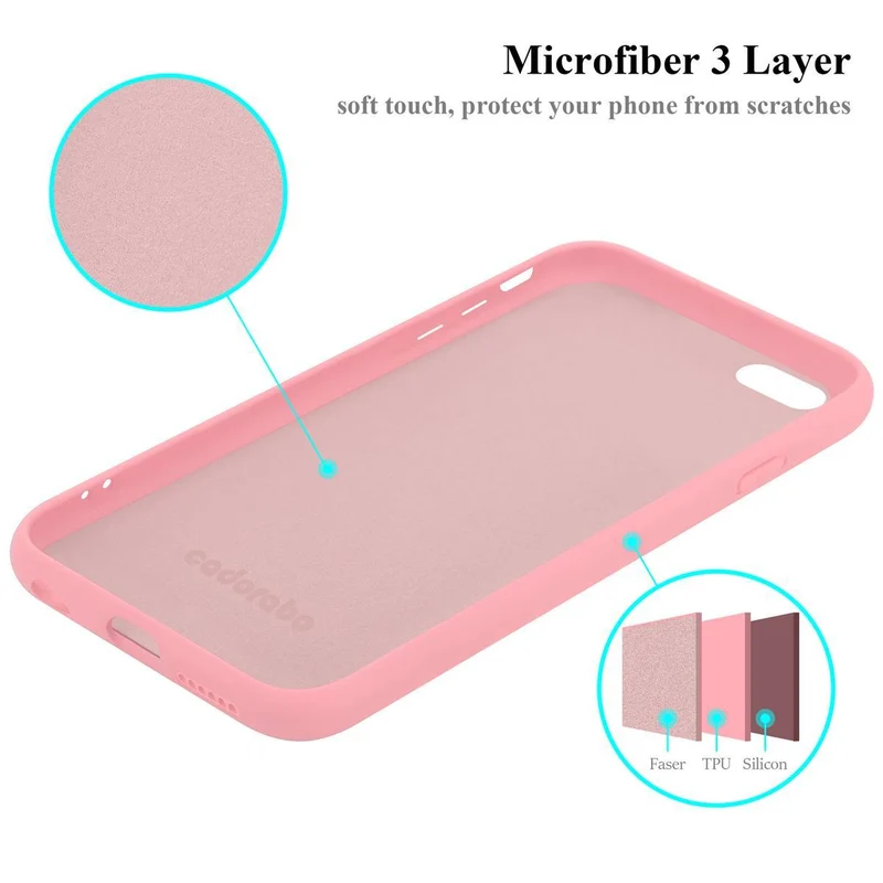 Cadorabo Hülle kompatibel mit Apple iPhone 6 PLUS / 6S PLUS Schutzhülle aus flexiblem TPU Silikon