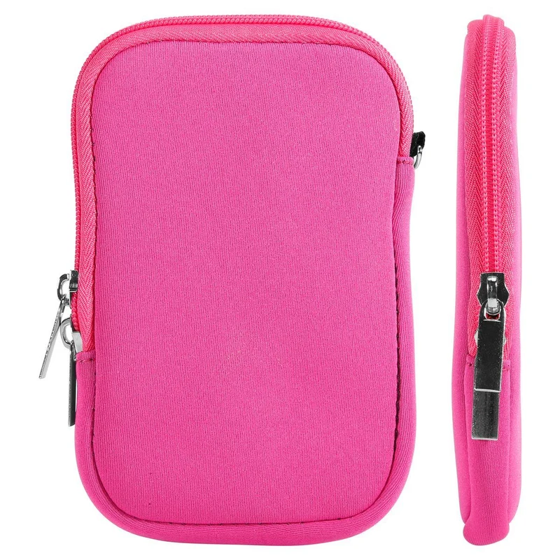 Cadorabo Universal Neopren Handy Hülle kompatibel mit Smarthones bis 5.5" (Zoll) 5.5" (Zoll) Schutzhülle aus Neopren mit Handschlaufe