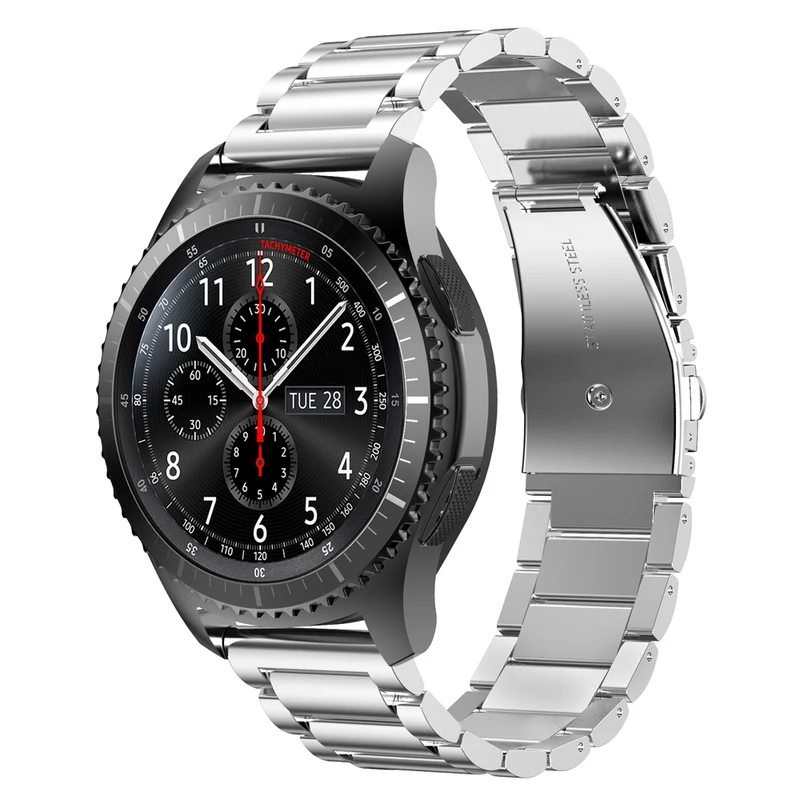 Cadorabo Edelstahl Armband 20mm kompatibel mit Samsung Galaxy Watch 42mm / S2 Classic / Sport Ersatzarmband für Huawei Watch 2 für Nokia Steel für LG Watch Sport für Pepple 2 uvm