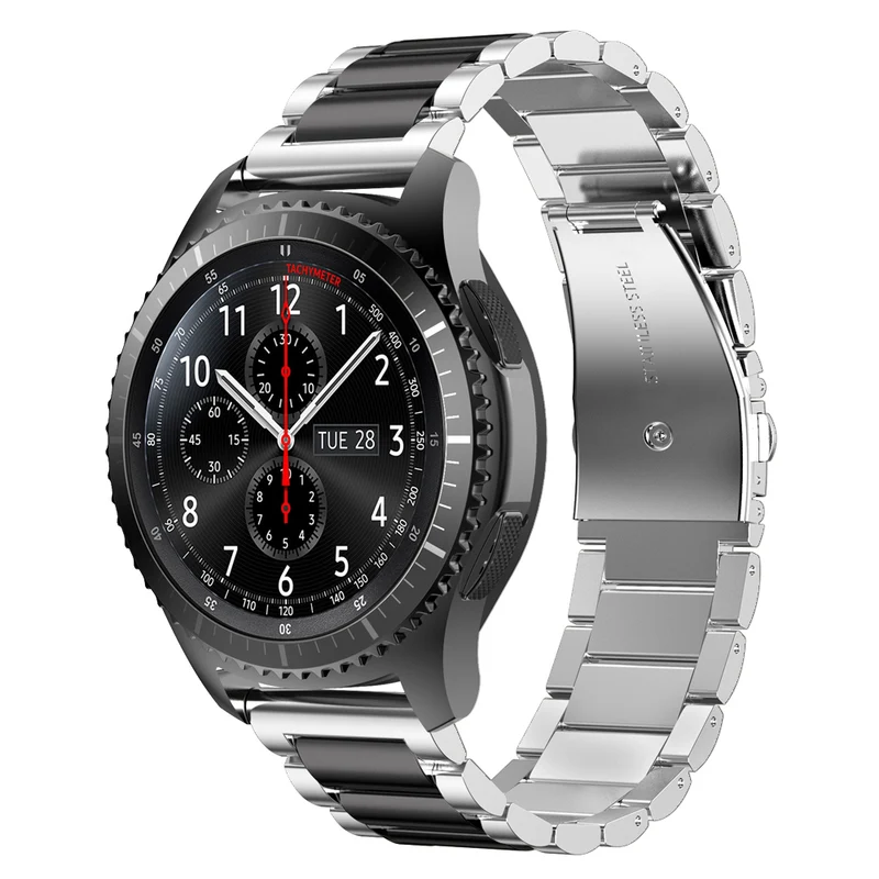 Cadorabo Edelstahl Armband 20mm kompatibel mit Samsung Galaxy Watch 42mm / S2 Classic / Sport Ersatzarmband für Huawei Watch 2 für Nokia Steel für LG Watch Sport für Pepple 2 uvm