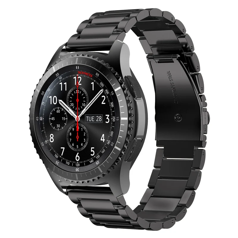 Cadorabo Edelstahl Armband 20mm kompatibel mit Samsung Galaxy Watch 42mm / S2 Classic / Sport Ersatzarmband für Huawei Watch 2 für Nokia Steel für LG Watch Sport für Pepple 2 uvm