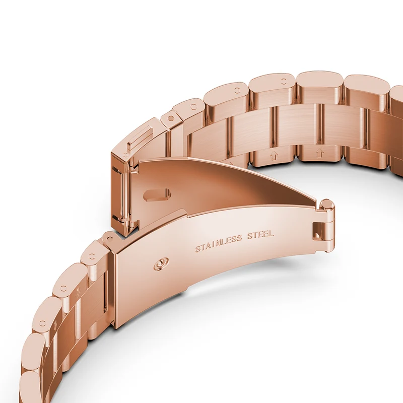 Cadorabo Edelstahl Armband 20mm kompatibel mit Samsung Galaxy Watch 42mm / S2 Classic / Sport Ersatzarmband für Huawei Watch 2 für Nokia Steel für LG Watch Sport für Pepple 2 uvm
