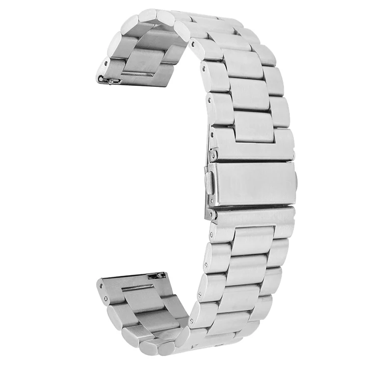 Cadorabo Edelstahl Armband 22mm kompatibel mit Samsung Galaxy Gear S3 / Gear 2 Ersatzarmband für Huawei Watch GT für Watch 2 Pro für Ticwatch Pro für Pepple Time für Amazfit Pace uvm