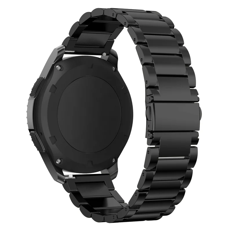 Cadorabo Edelstahl Armband 22mm kompatibel mit Samsung Galaxy Gear S3 / Gear 2 Ersatzarmband für Huawei Watch GT für Watch 2 Pro für Ticwatch Pro für Pepple Time für Amazfit Pace uvm