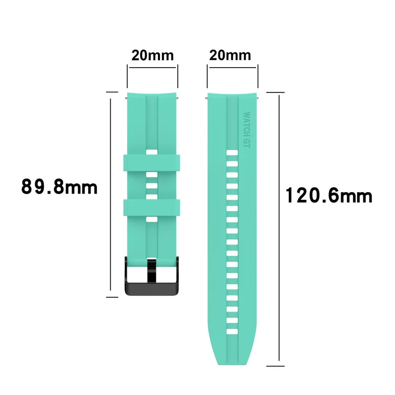Cadorabo Silikon Armband 20mm kompatibel mit Samsung Galaxy Watch 42mm / S2 Classic / Sport Ersatzarmband für Huawei Watch 2 für Nokia Steel für LG Watch Sport für Pepple 2 uvm