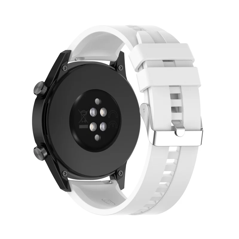 Cadorabo Silikon Armband 22mm kompatibel mit Samsung Galaxy Gear S3 / Gear 2 Ersatzarmband für Huawei Watch GT für Watch 2 Pro für Ticwatch Pro für Pepple Time für Amazfit Pace uvm.