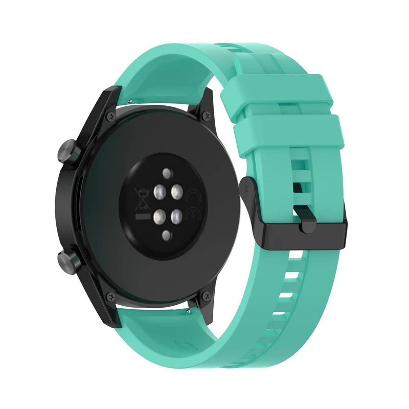Cadorabo Silikon Armband 22mm kompatibel mit Samsung Galaxy Gear S3 / Gear 2 Ersatzarmband für Huawei Watch GT für Watch 2 Pro für Ticwatch Pro für Pepple Time für Amazfit Pace uvm.