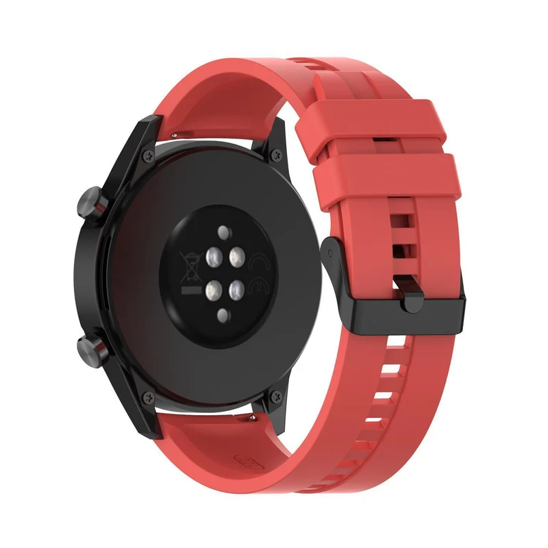Cadorabo Silikon Armband 22mm kompatibel mit Samsung Galaxy Gear S3 / Gear 2 Ersatzarmband für Huawei Watch GT für Watch 2 Pro für Ticwatch Pro für Pepple Time für Amazfit Pace uvm.