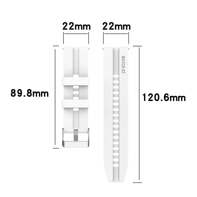 Cadorabo Silikon Armband 22mm kompatibel mit Samsung Galaxy Gear S3 / Gear 2 Ersatzarmband für Huawei Watch GT für Watch 2 Pro für Ticwatch Pro für Pepple Time für Amazfit Pace uvm.