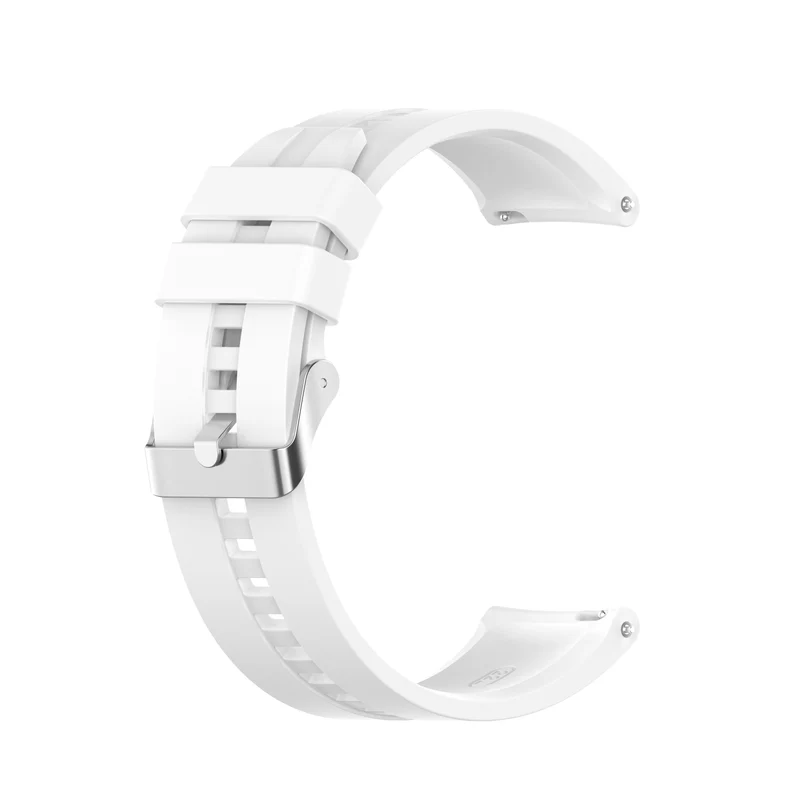 Cadorabo Silikon Armband 22mm kompatibel mit Samsung Galaxy Gear S3 / Gear 2 Ersatzarmband für Huawei Watch GT für Watch 2 Pro für Ticwatch Pro für Pepple Time für Amazfit Pace uvm.