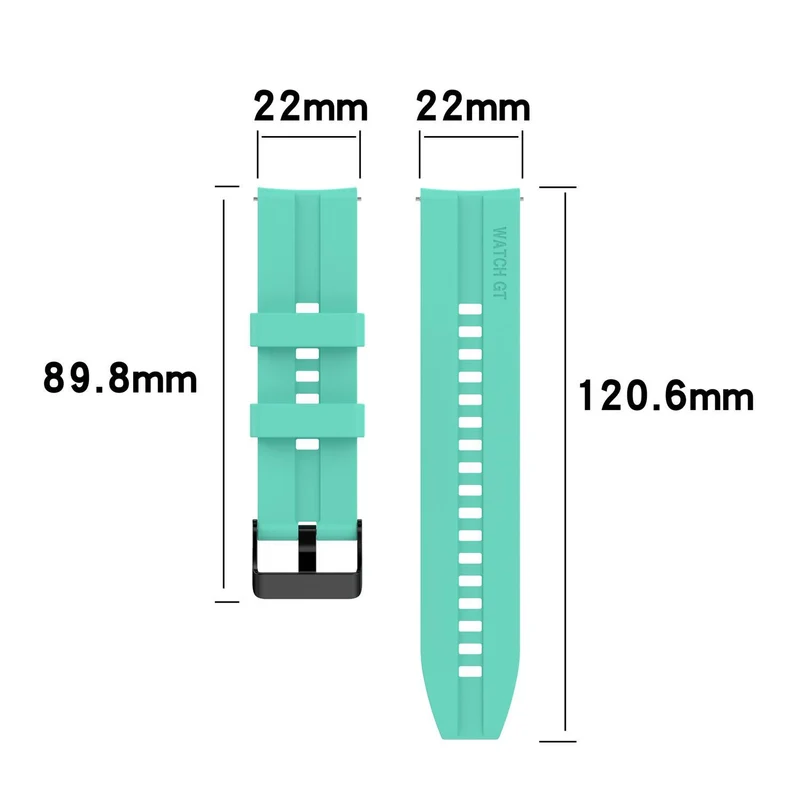 Cadorabo Silikon Armband 22mm kompatibel mit Samsung Galaxy Gear S3 / Gear 2 Ersatzarmband für Huawei Watch GT für Watch 2 Pro für Ticwatch Pro für Pepple Time für Amazfit Pace uvm.