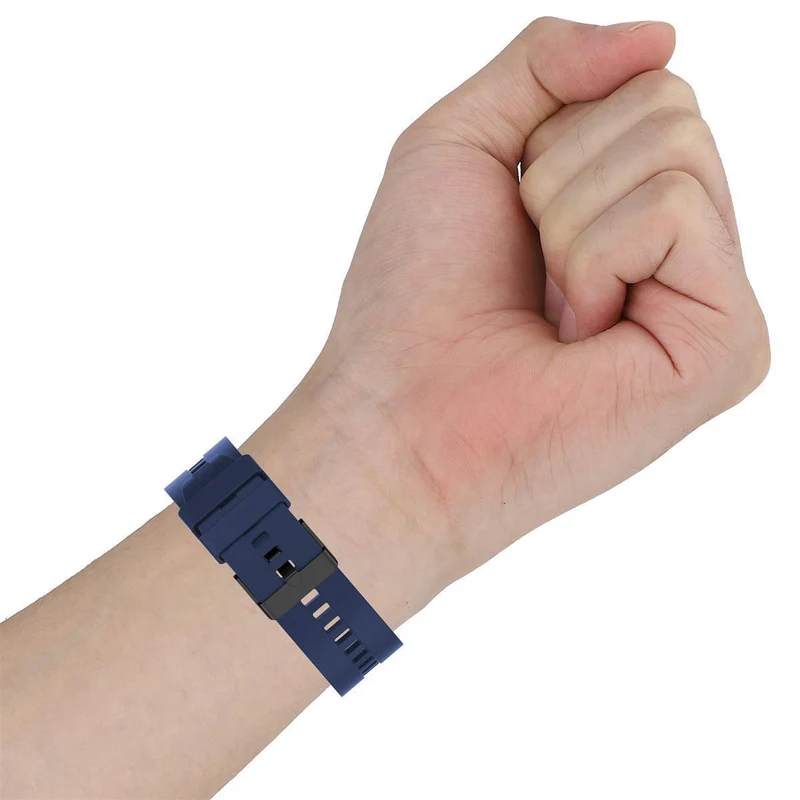 Cadorabo Silikon Armband 22mm kompatibel mit Samsung Galaxy Gear S3 / Gear 2 Ersatzarmband für Huawei Watch GT für Watch 2 Pro für Ticwatch Pro für Pepple Time für Amazfit Pace uvm.