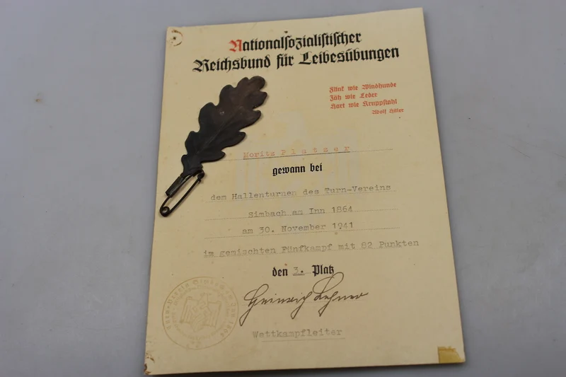 Attestierter Wettkampf 1941