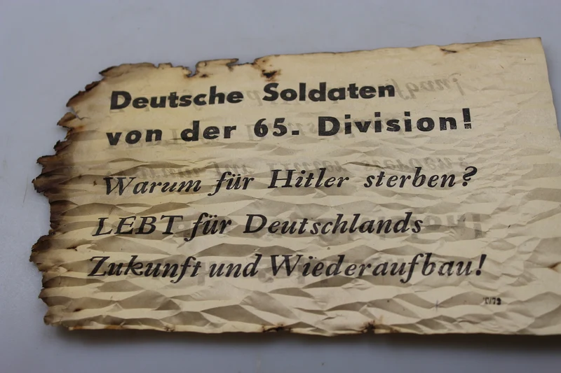 Propaganda-Flugblatt der Alliierten