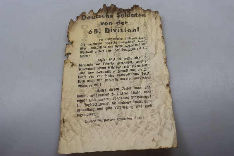 Propaganda-Flugblatt der Alliierten