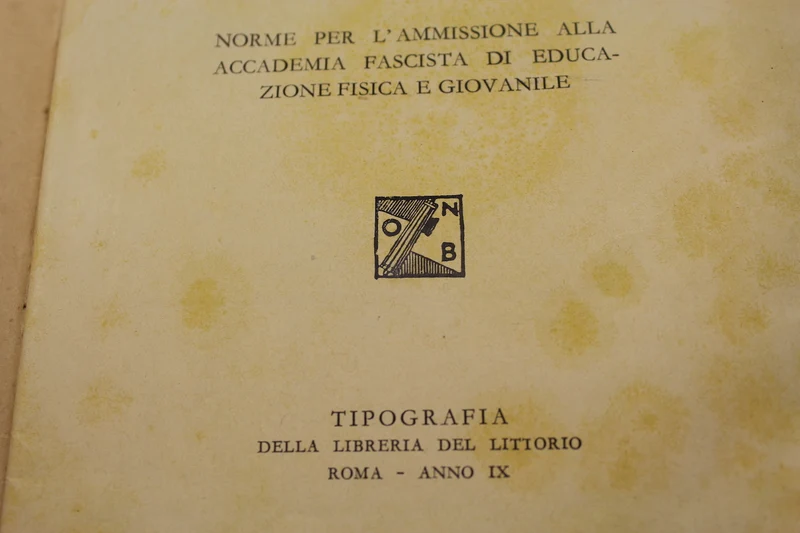 Veröffentlichung ONB - Foro Mussolini -IX° EF