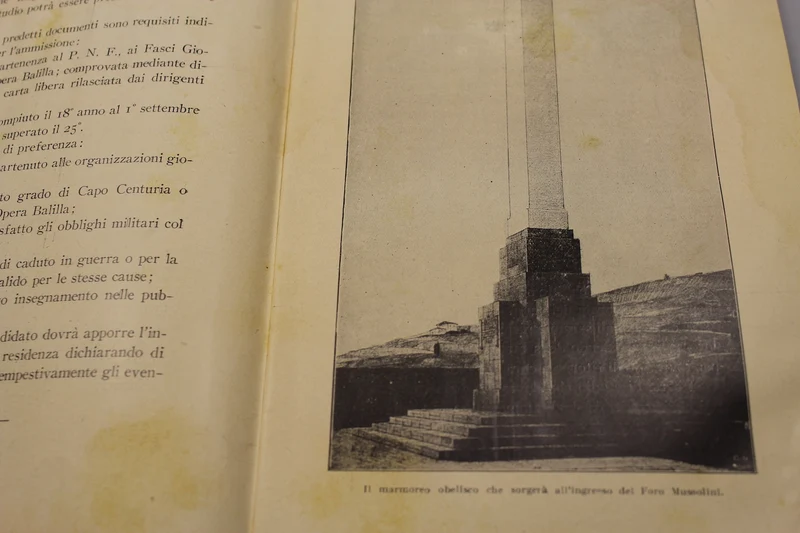 Veröffentlichung ONB - Foro Mussolini -IX° EF