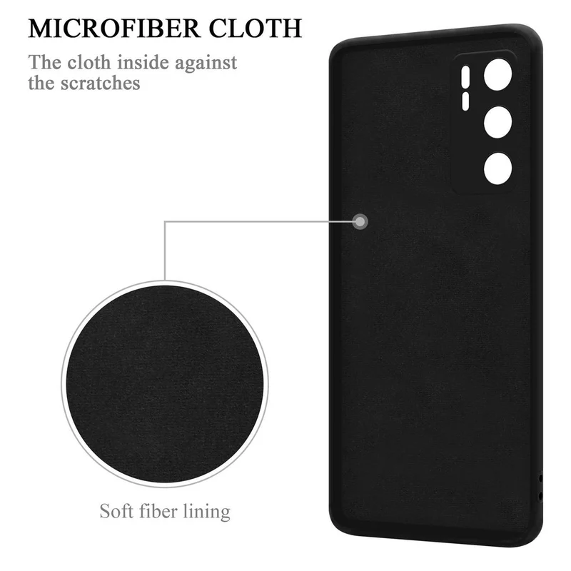 Cadorabo Hülle kompatibel mit Huawei P40 Schutzhülle aus flexiblem TPU Silikon mit Ring