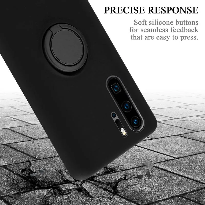 Cadorabo Hülle kompatibel mit Huawei P30 PRO Schutzhülle aus flexiblem TPU Silikon mit Ring