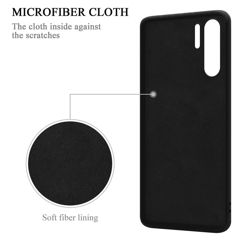 Cadorabo Hülle kompatibel mit Huawei P30 PRO Schutzhülle aus flexiblem TPU Silikon mit Ring