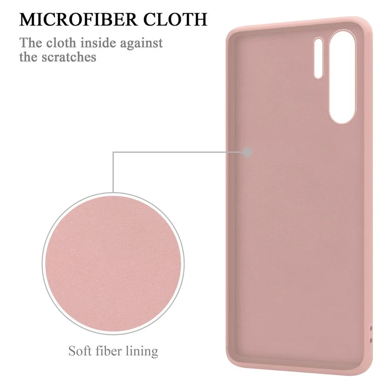 Cadorabo Hülle kompatibel mit Huawei P30 PRO Schutzhülle aus flexiblem TPU Silikon mit Ring