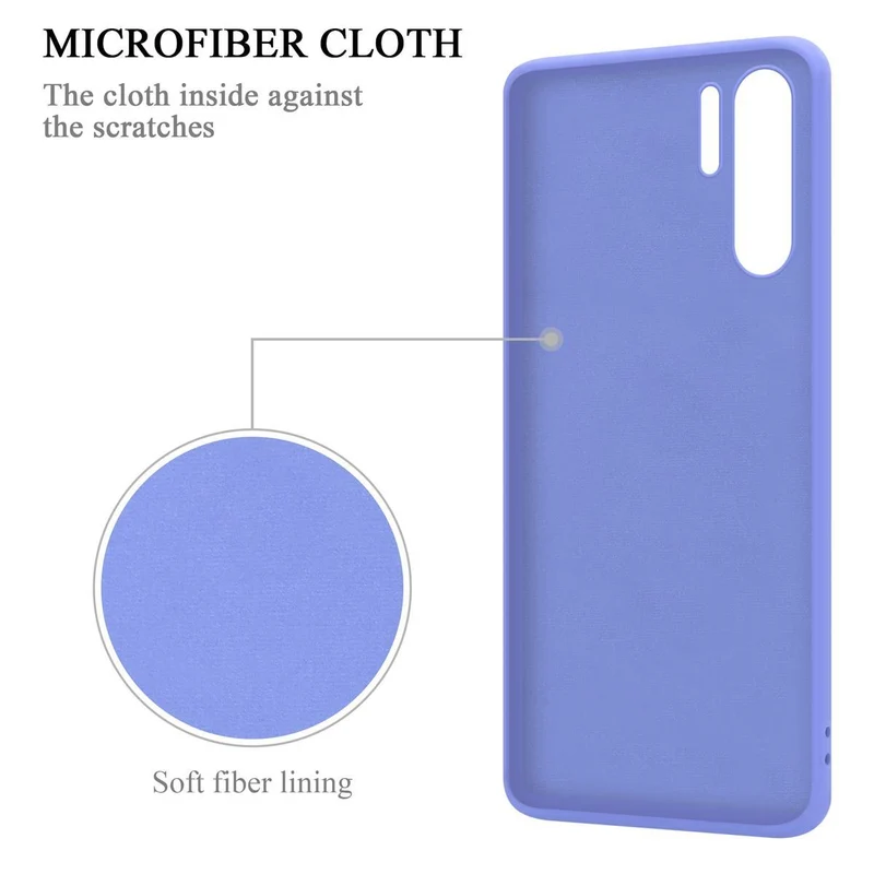 Cadorabo Hülle kompatibel mit Huawei P30 PRO Schutzhülle aus flexiblem TPU Silikon mit Ring