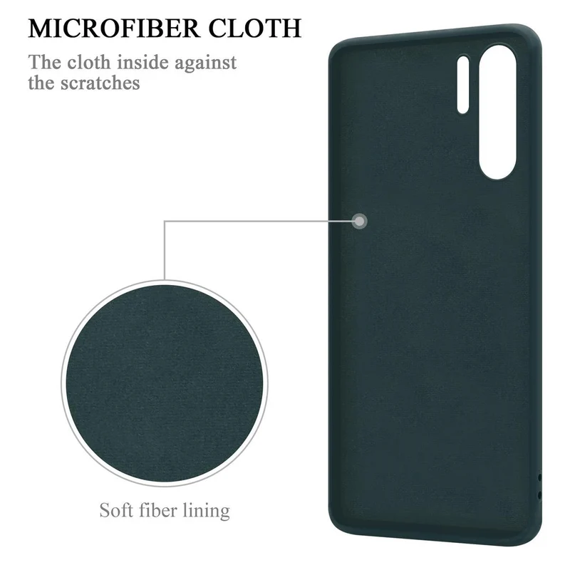 Cadorabo Hülle kompatibel mit Huawei P30 PRO Schutzhülle aus flexiblem TPU Silikon mit Ring