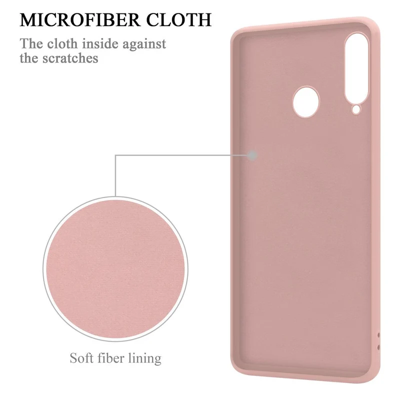 Cadorabo Hülle kompatibel mit Huawei P30 LITE Schutzhülle aus flexiblem TPU Silikon mit Ring