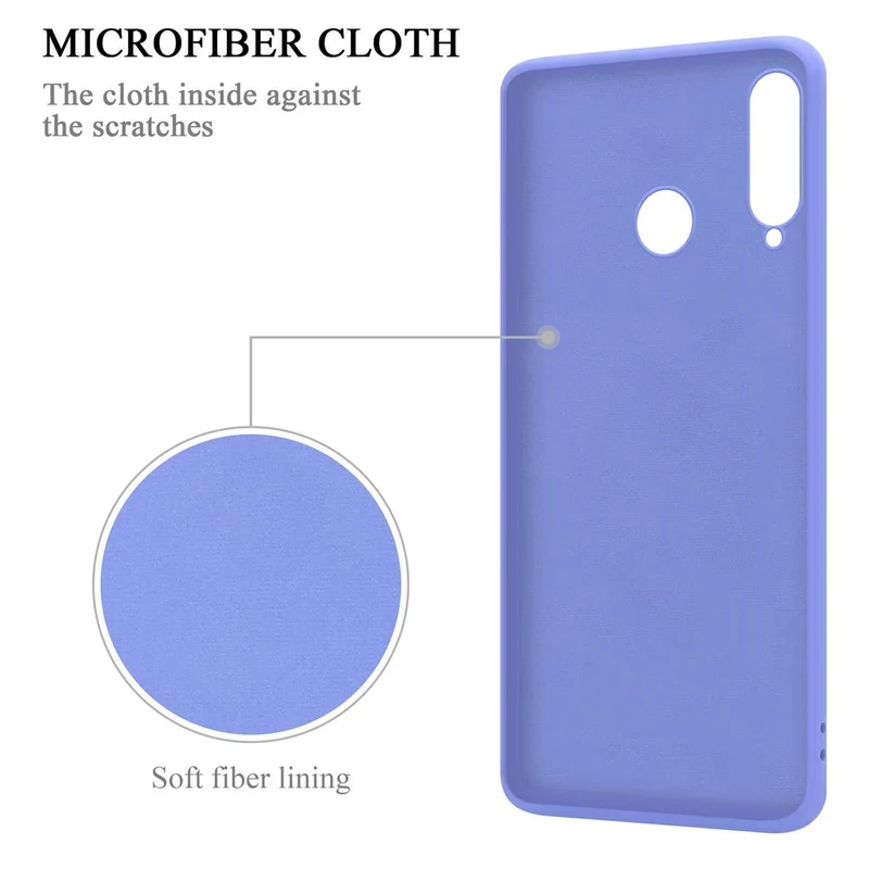 Cadorabo Hülle kompatibel mit Huawei P30 LITE Schutzhülle aus flexiblem TPU Silikon mit Ring