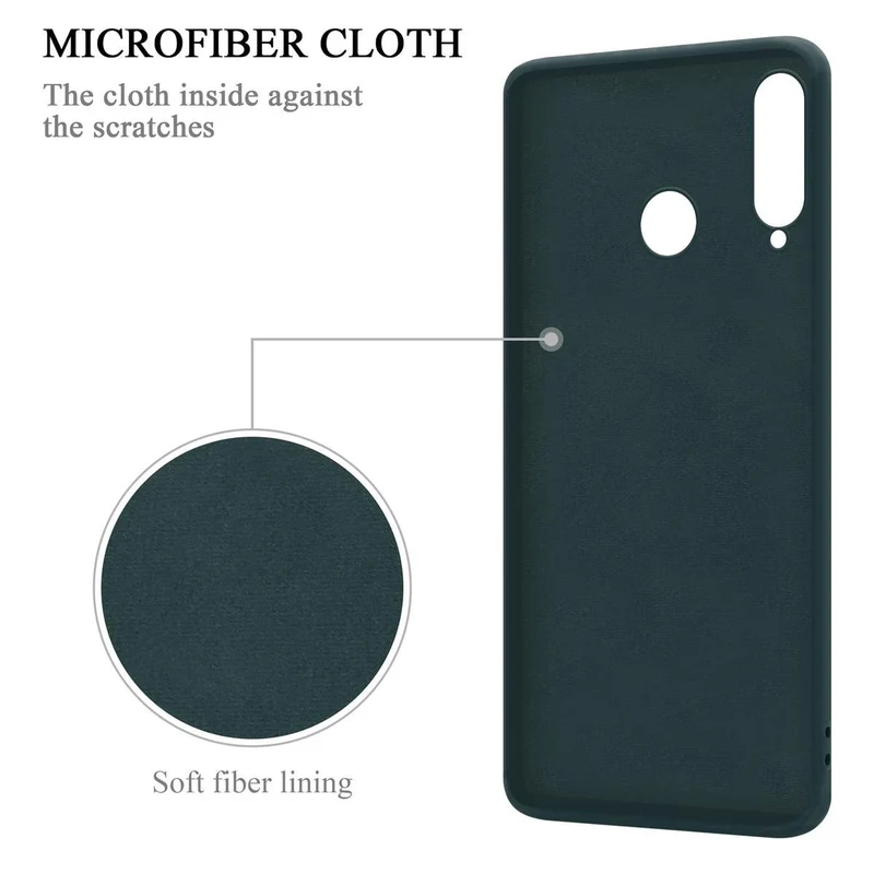 Cadorabo Hülle kompatibel mit Huawei P30 LITE Schutzhülle aus flexiblem TPU Silikon mit Ring