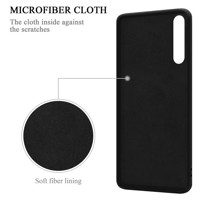 Cadorabo Hülle kompatibel mit Huawei P20 PRO / P20 PLUS Schutzhülle aus flexiblem TPU Silikon mit Ring