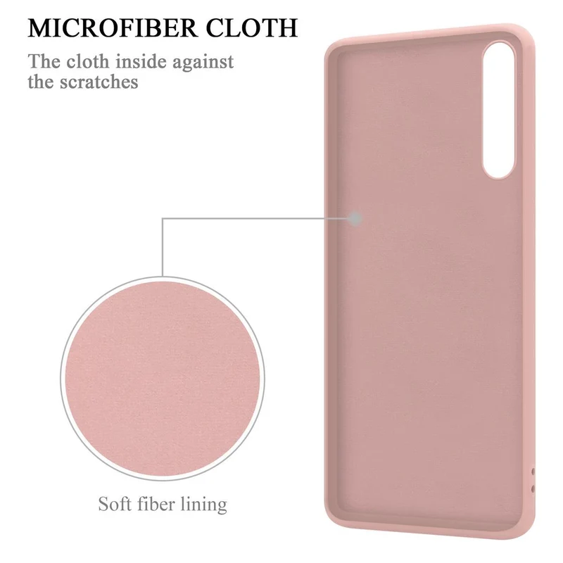 Cadorabo Hülle kompatibel mit Huawei P20 PRO / P20 PLUS Schutzhülle aus flexiblem TPU Silikon mit Ring