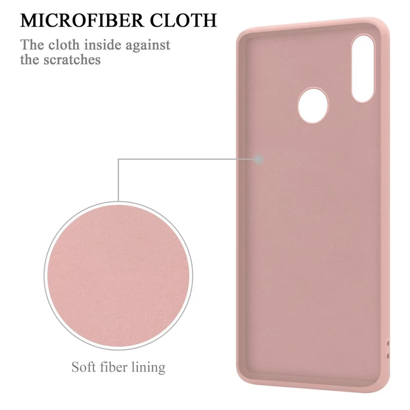 Cadorabo Hülle kompatibel mit Huawei P20 LITE 2018 / NOVA 3E Schutzhülle aus flexiblem TPU Silikon mit Ring