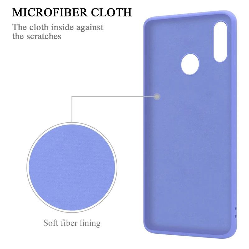 Cadorabo Hülle kompatibel mit Huawei P20 LITE 2018 / NOVA 3E Schutzhülle aus flexiblem TPU Silikon mit Ring