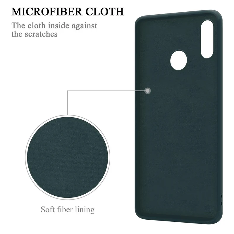 Cadorabo Hülle kompatibel mit Huawei P20 LITE 2018 / NOVA 3E Schutzhülle aus flexiblem TPU Silikon mit Ring