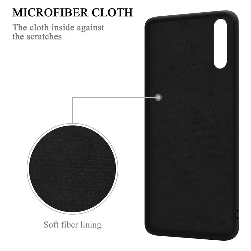 Cadorabo Hülle kompatibel mit Huawei P20 Schutzhülle aus flexiblem TPU Silikon mit Ring