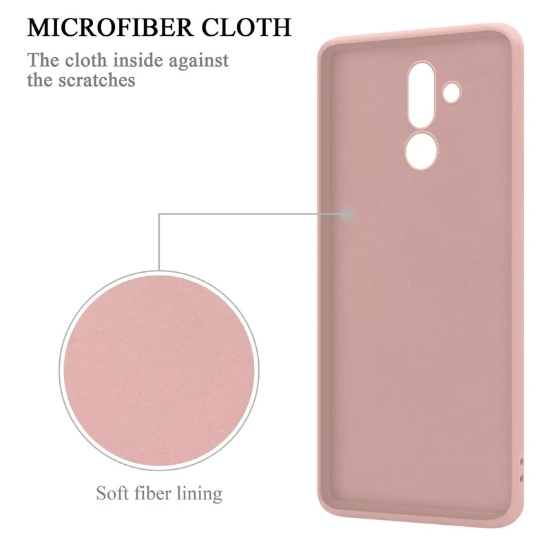 Cadorabo Hülle kompatibel mit Huawei MATE 20 LITE Schutzhülle aus flexiblem TPU Silikon mit Ring