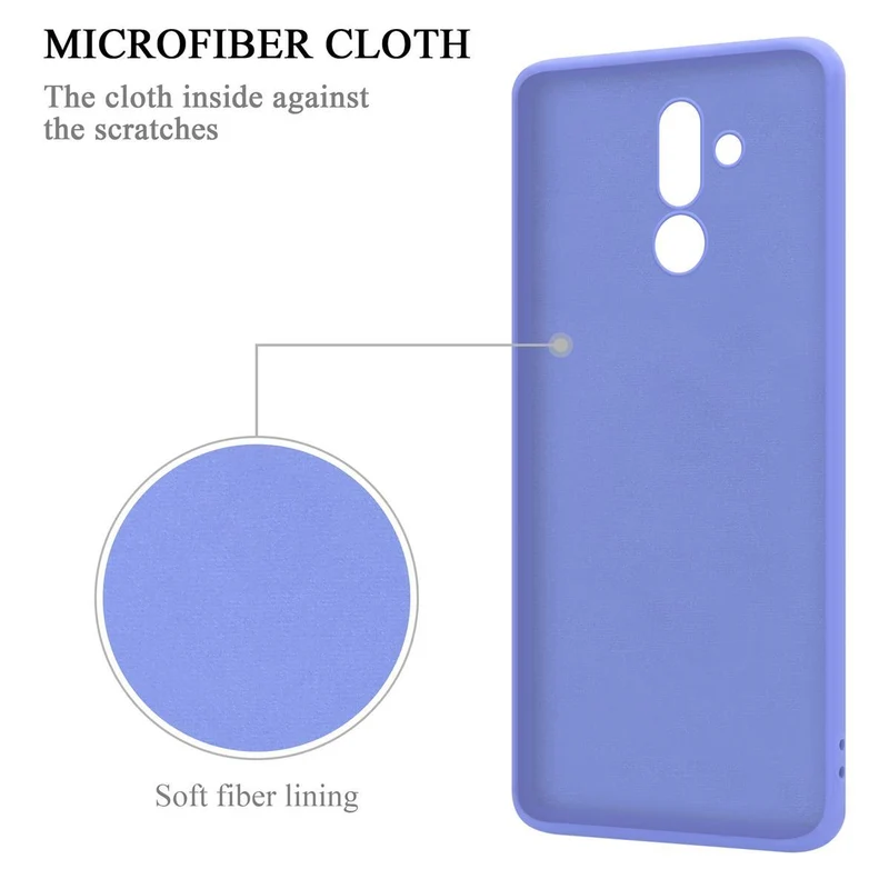 Cadorabo Hülle kompatibel mit Huawei MATE 20 LITE Schutzhülle aus flexiblem TPU Silikon mit Ring