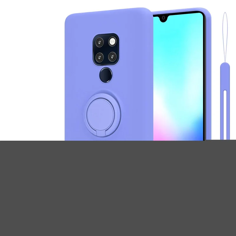 Cadorabo Hülle kompatibel mit Huawei MATE 20 Schutzhülle aus flexiblem TPU Silikon mit Ring