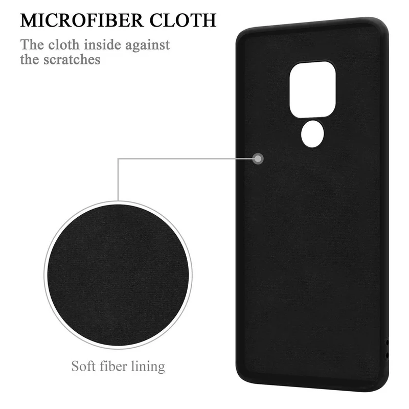 Cadorabo Hülle kompatibel mit Huawei MATE 20 Schutzhülle aus flexiblem TPU Silikon mit Ring