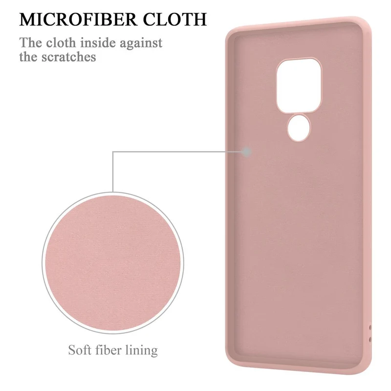 Cadorabo Hülle kompatibel mit Huawei MATE 20 Schutzhülle aus flexiblem TPU Silikon mit Ring